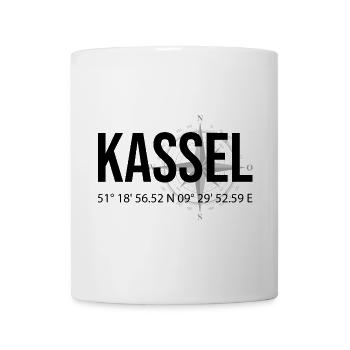 Koordinaten Kassel - Tasse - Weiß - Vorne