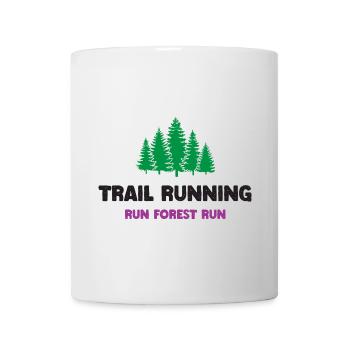 Trailrunning - Run Forest Run - Tasse - Weiß - Vorne