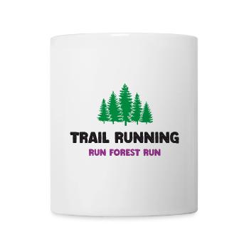 Trailrunning - Run Forest Run - Tasse - Weiß - Vorne