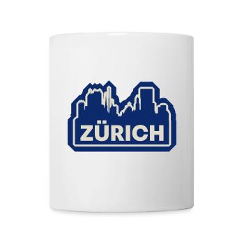 Zurich Skyline Silhouette - Mug - white - Front