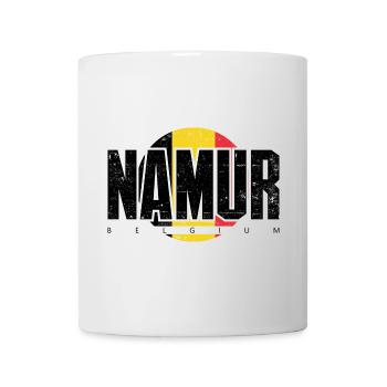 M Emblem in warmer kreisförmiger Geometrie - Tasse - Weiß - Vorne