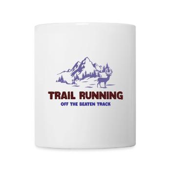 Trailrunning - abseits der ausgetretenen Pfade - Tasse - Weiß - Vorne