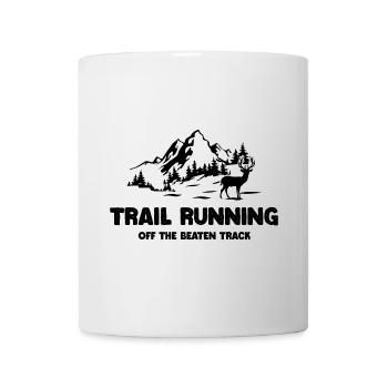 Trailrunning - abseits der ausgetretenen Pfade - Tasse - Weiß - Vorne