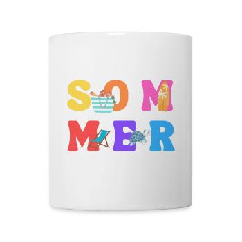 Sommer - Summer - Sommerliebe - Sonne - Tasse - Weiß - Vorne