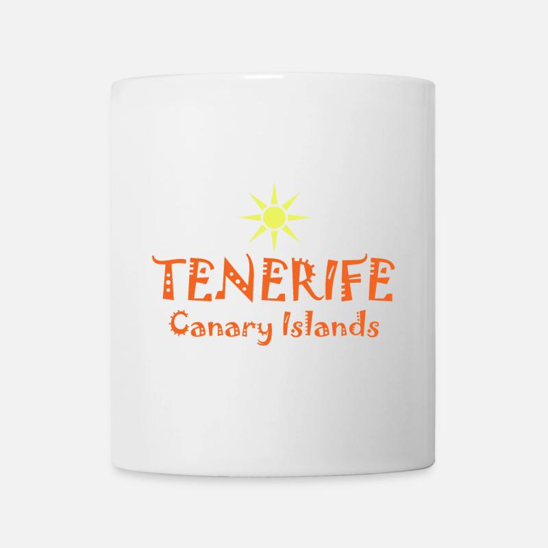 Tenerife, îles Canaries, style coucher de soleil - Mug blanc - blanc