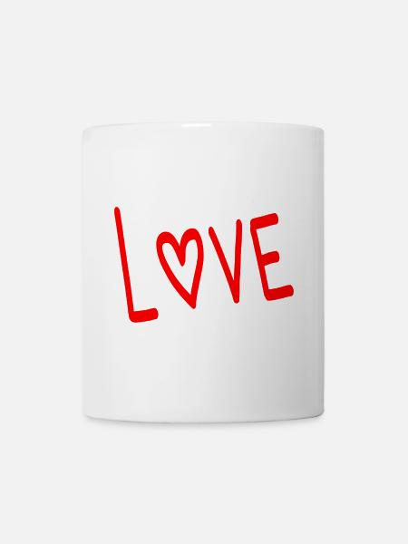LIEBE. PAAR. ICH HABE GERADE GEHEIRATET. Junggesellinnenabschied. VALENTINSTAG. - Tasse - Weiß