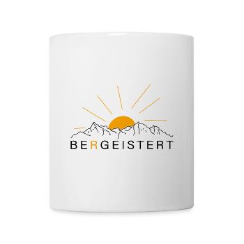 bergeistert begeistert berge sport outdoor wandern - Tasse - Weiß - Vorne