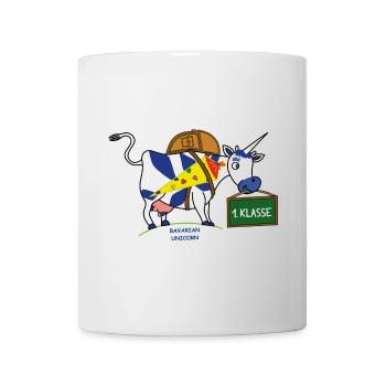 BAVARIAN UNICORN - Schule - Tasse - Weiß - Vorne