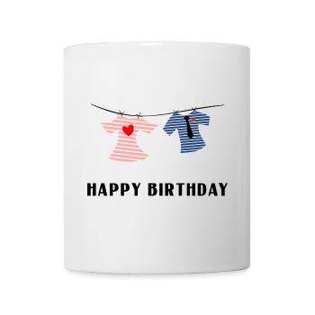 HAPPY BIRTHDAY - Mug blanc - blanc - Devant