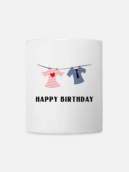 HAPPY BIRTHDAY - Mug blanc - blanc