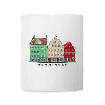 Memmingen, Bayern, Süddeutschland, Handzeichnung - Tasse - Weiß - Vorne