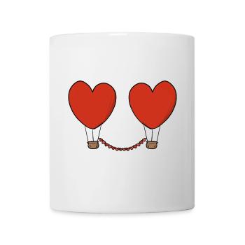 Voler avec amour - Mug blanc - blanc - Devant