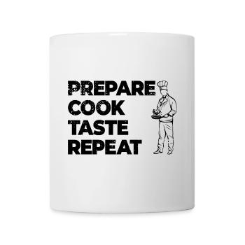 Kochen Motivation - Tasse - Weiß - Vorne