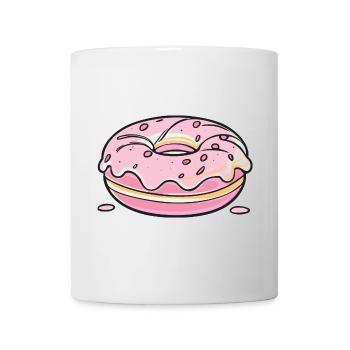 Donut - pink - Tasse - Weiß - Vorne