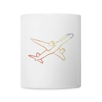 Retro Flugzeug - Tasse - Weiß - Vorne