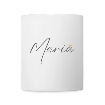 Princess Maria Crown Shirt – Name with letter M - Mug - white - Front