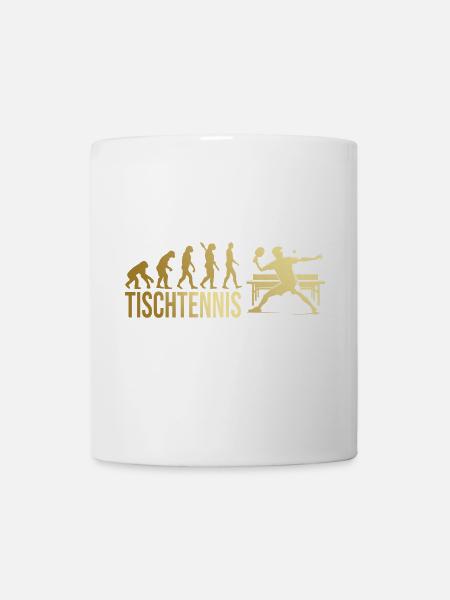 Evolution Tischtennis - Tasse - Weiß