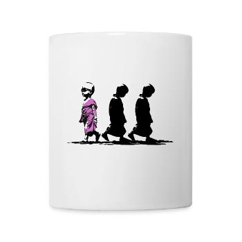 Neonpfad der Stille, sei anders - Tasse - Weiß - Vorne