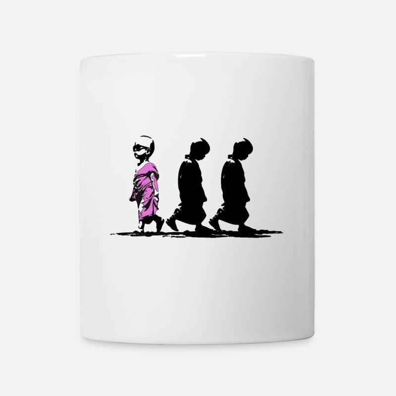 Neonpfad der Stille, sei anders - Tasse - Weiß