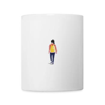 Einsamer Reisender auf der Straße - Tasse - Weiß - Vorne