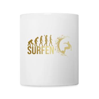 Evolution Surfen - Tasse - Weiß - Vorne