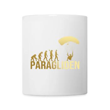 Evolution Paragliden - Tasse - Weiß - Vorne