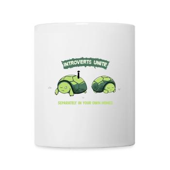 Introverts Unite Turtles - Mug - white - Front