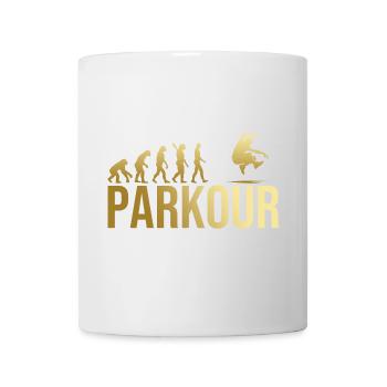 Evolution Parkour - Tasse - Weiß - Vorne