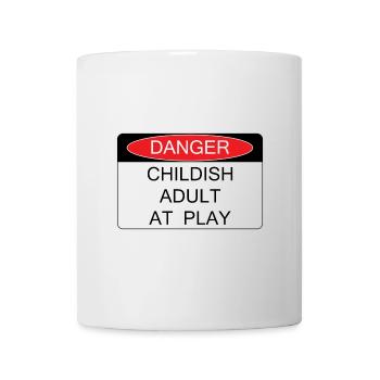 Childish adult at play - Mug - white - Front