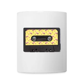 Graphisme d’été Flamingo vintage cassette - Mug blanc - blanc - Devant