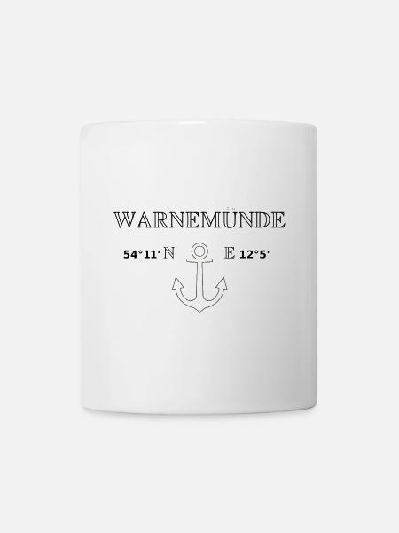Warnemünde - Tasse - Weiß