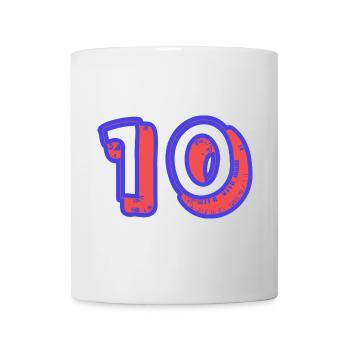 10. 10 YEARS. 10th ANNIVERSARY. 10 YEAR ANNIVERSARY. - Mug - white - Front