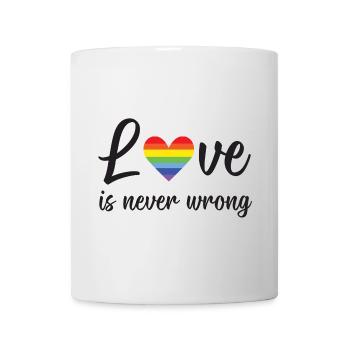 Mois de la fierté LGBT - L’amour ne se trompe jamais - Mug blanc - blanc - Devant