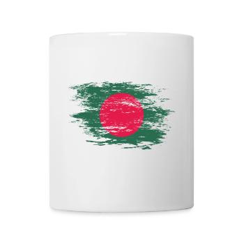 Drapeau du Bangladesh utilisé - Mug blanc - blanc - Devant