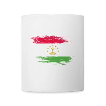 Tajikistan flag used - Mug - white - Front