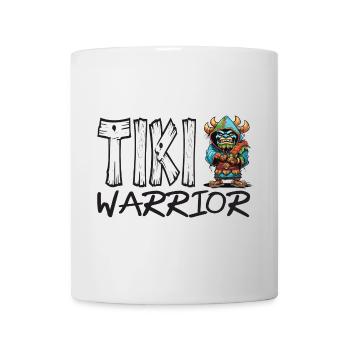 Tiki guerrier dessin animé héros tropical - Mug blanc - blanc - Devant