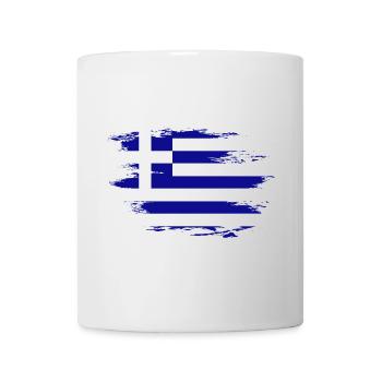 Greece flag used design - Mug - white - Front