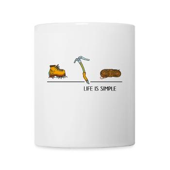 Klettern Bergsteiger Eisklettern Hochtour Gipfel - Mug - white - Front