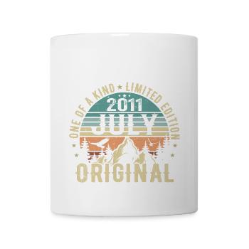 Juli 2011 Geburtstag Juli 2011 Geburtstagsgeschenk - Tasse - Weiß - Vorne