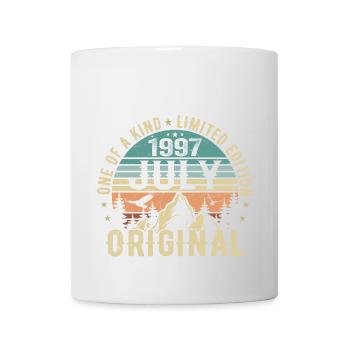 Anniversaire de juillet 1997 Cadeau d’anniversaire de juillet 1997 - Mug blanc - blanc - Devant