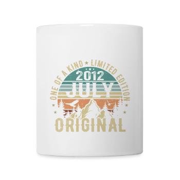 Juli 2012 Geburtstag Juli 2012 Geburtstagsgeschenk - Tasse - Weiß - Vorne