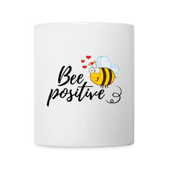 Lustige Biene Spruch Bee Positive - Tasse - Weiß - Vorne