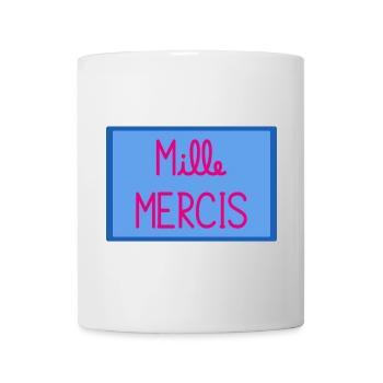 MAÎTRESSE. MAITRE. MERCI. MERCI MAÎTRESSE - Mug blanc - blanc - Devant