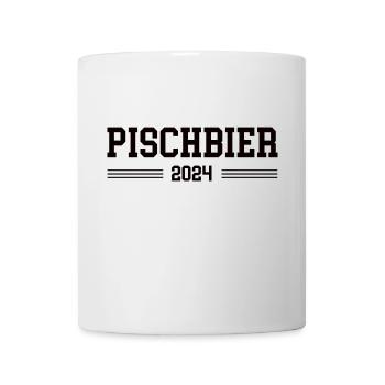 Pischbier 2024 Babyparty Babypinkeln Pinkelparty - Tasse - Weiß - Vorne