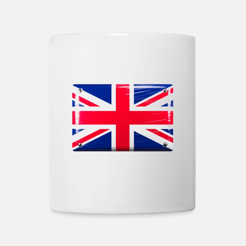 Great Britain Flag Flag Tin Sign Look - Mug - white