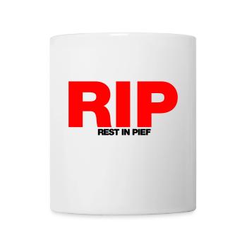 REPOS À PIEF (R.I.P.) - Mug blanc - blanc - Devant