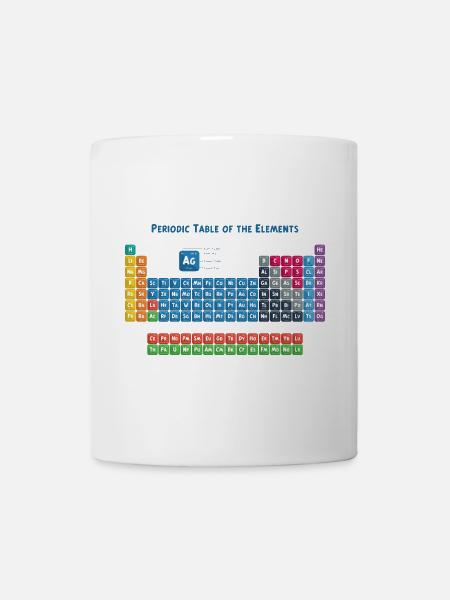 Tableau périodique des éléments 2 - Mug blanc - blanc