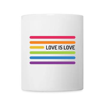 Mois de la fierté LGBT - Love is Love - Mug blanc - blanc - Devant