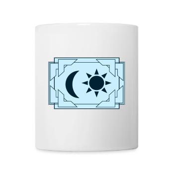 Sonne und Mond - Tasse - Weiß - Vorne