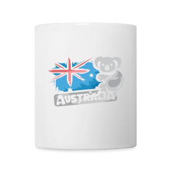 Australia Koala Comic Bear Nature Animal Logo Cartoon - Mug - white - Front